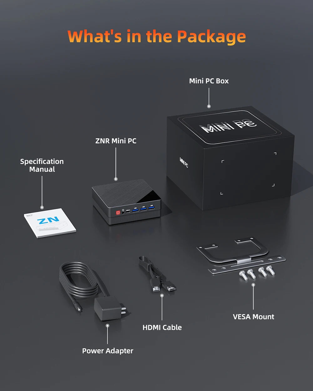 ZXIPC Mini PC Ryzen 7 5800H 6600H 7735HS 4500U DDR4 16GB 512GB Nvme SSD WIFI6 BT5.2 Desktop MINI PC Gamer Computer Four Display