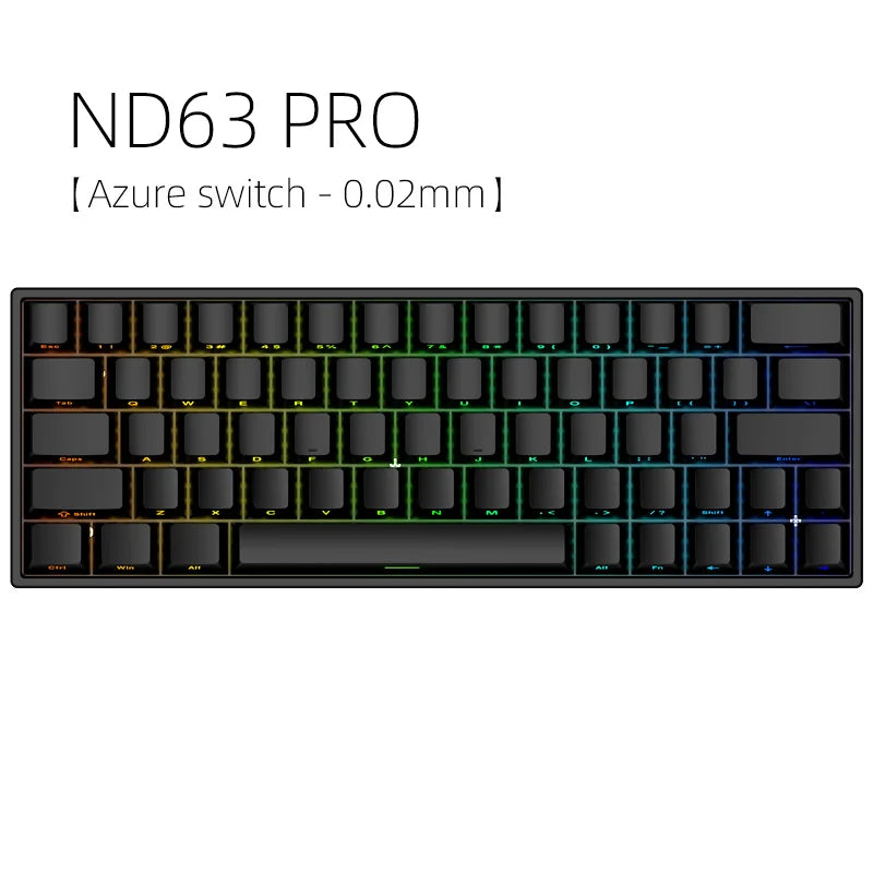 IROK ND63 MAX/ULTRA/ND68 Pro 0.001mm Rapid Trigg 8000HZ SOCD/RS Mechanical Keyboard with magnetic switch Gaming Keyboad 63/68key