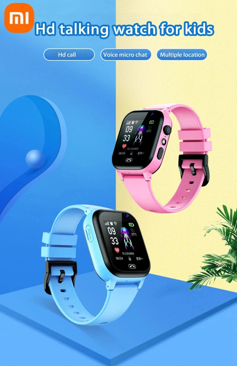 Xiaomi MIJIA Kids 4G Smart Watch Sim Card Call SOS GPS Location Child SmartWatch Camera Waterproof Watch For Boys Girls Present