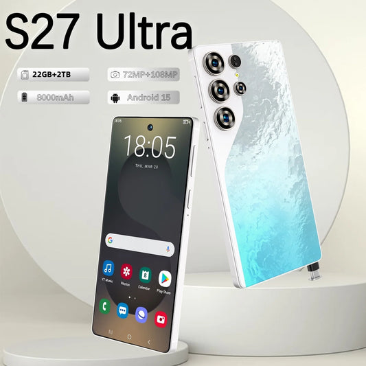 2025 Original Pad S27 ultra Tablet PC 7.3 inch HD 4K Android 15 22GB+2TB 8000mAh Battery 4G 5G Dual Sim Card WiFi GPS Google Tab