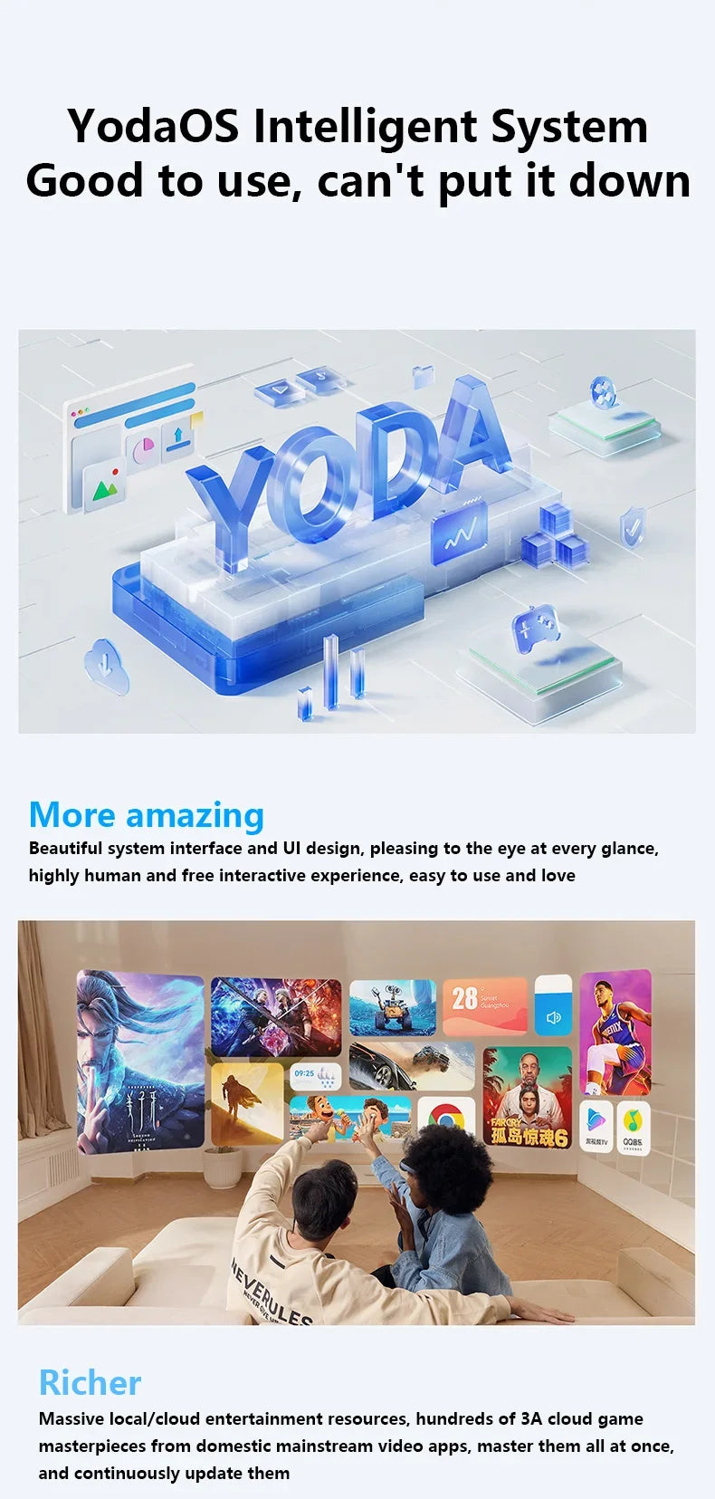 Rokid Max AR Smart Glasses Micro OLED 3D 215”Max Giant Screen Theater Viewing For Phones/Switch/PS5/Xbox/PC