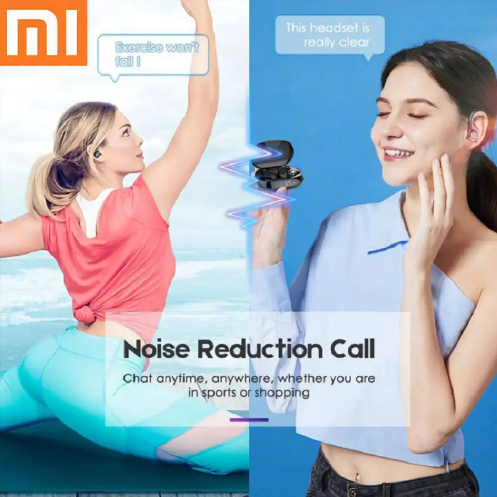 Xiaomi Mijia Wireless Bluetooth Headphones Outdoor Sport Headset 5.0 With Charging Bin Display Touch Control Earbuds Original