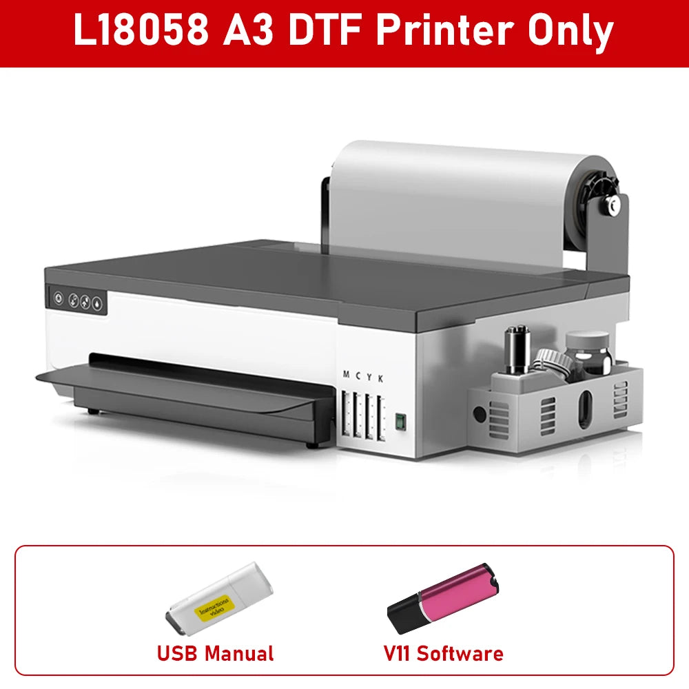 A4 A3 DTF Printer for Epson XP600 8.5/13inch impresora dtf Machine with DTF Oven Direct to Film DTF Printer for Clothes Tshirt