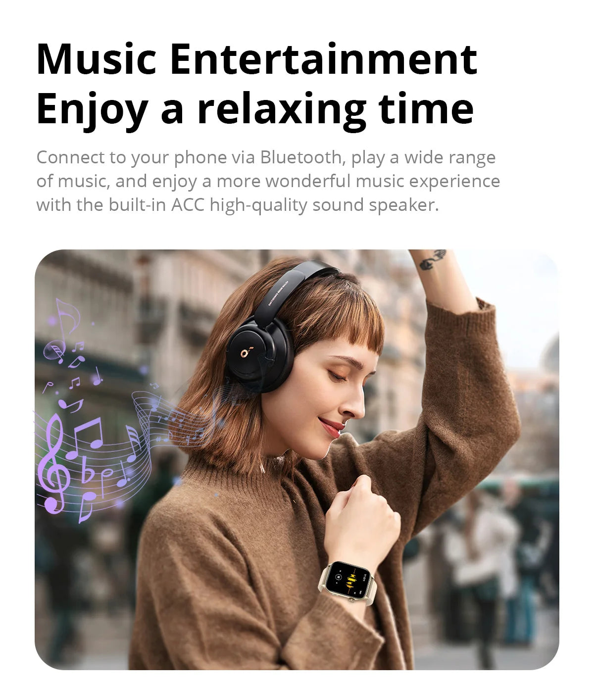 COLMI P78 AMOLED Smartwatch 1.95'' Display with Flashlight & Voice Calling 100+ Sports Mode Health Monitor Men Women Smart Watch