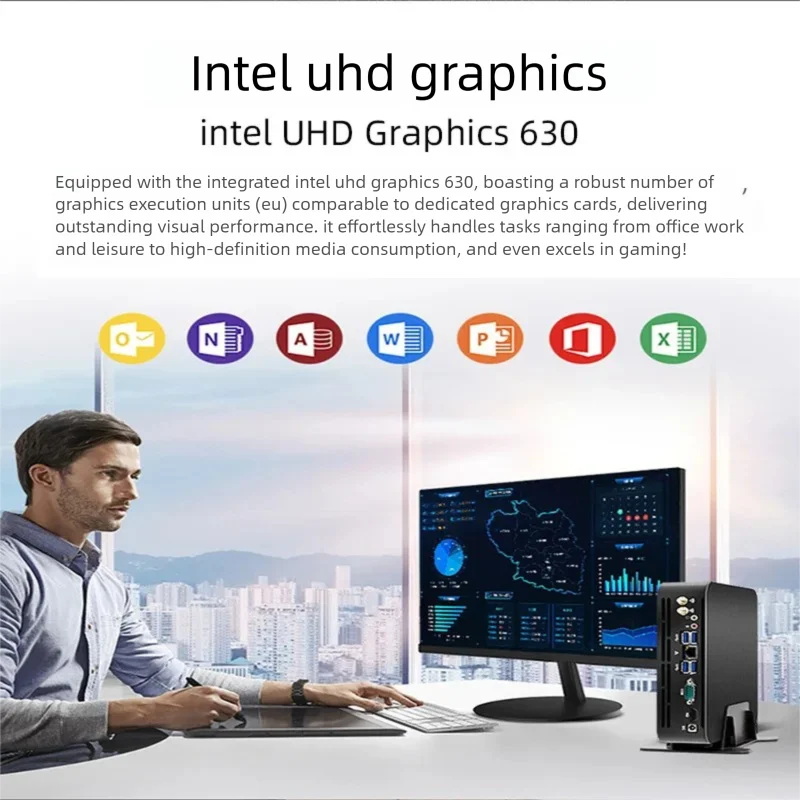 12th Gen Mini PC Gamer Intel I7 1265u I5 1235U 10 Core 12 Threads 2*DDR4 M.2 NVME SSD HD Win11 Office Mini Computer WiFi6