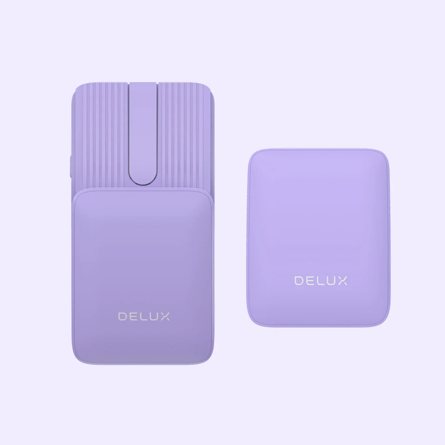 Delux Folding Keyboard Mouse Set Wireless Ultra Slim Portable Silent Kit Multi-Device Support For Windows Android IOS System