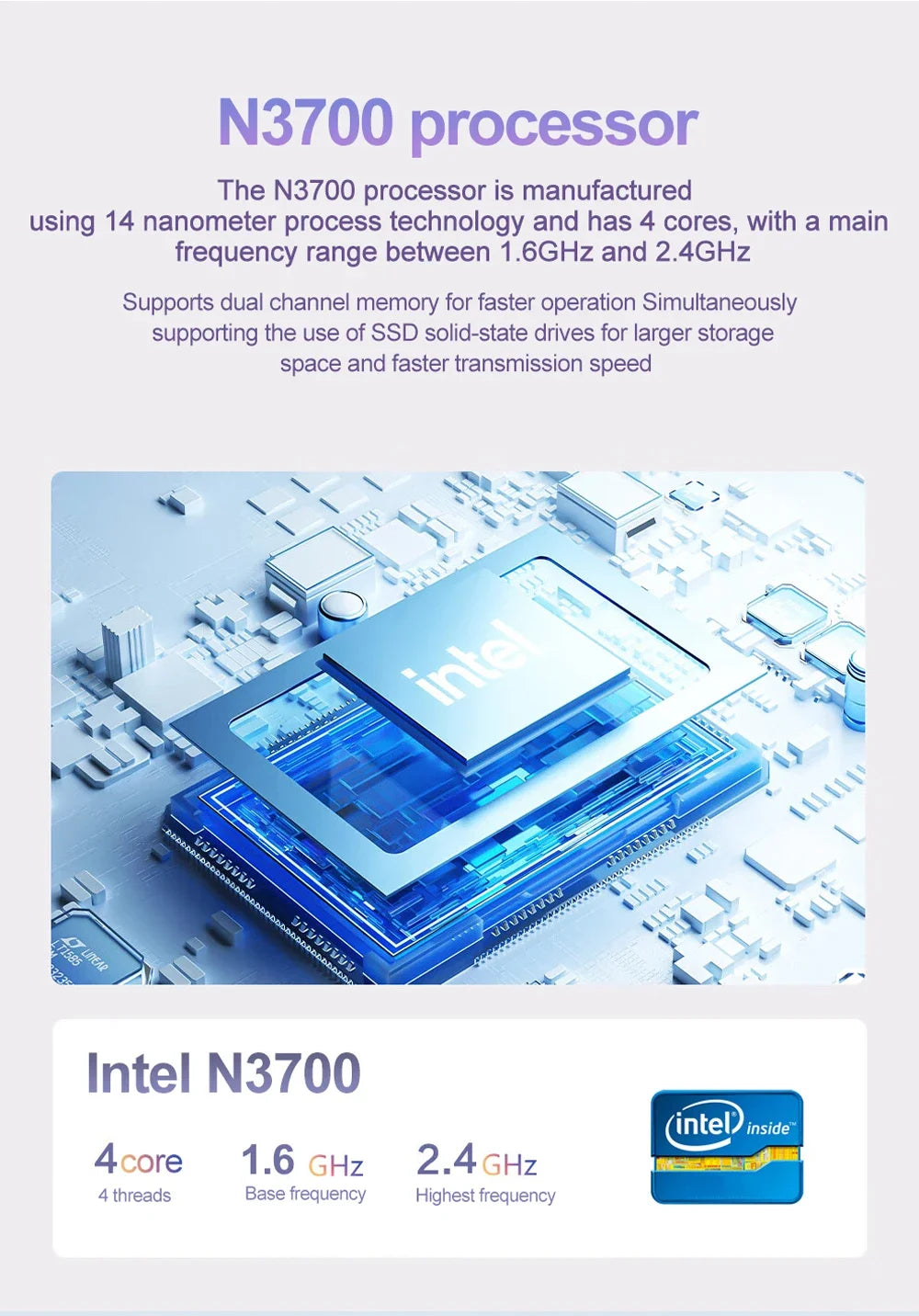 Original Laptop 15.6" 16GB RAM 2TB SSD Intel N3700 Gaming PC 1920*1080 Display Office Study Computer PC Windows 11 Pro