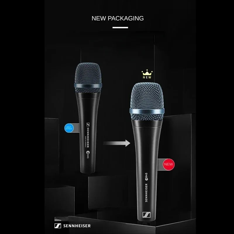 Original Sennheiser E945 Professional Wired Dynamic Supercardioid Vocal Microphone Handheld Stage Singing Karaoke Microphone