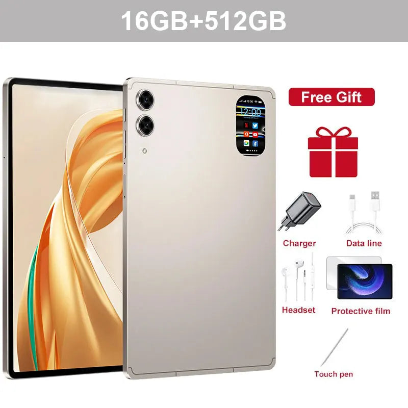 2025 Pad 7s Pro Tablet 10.1 inch Android 15 16GB+1TB 10000mAh Battery Tablets PC Global Version 5G WIFI Dual SIM Tab For Kids