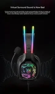 ONIKUMA X22 Gaming Headset RGB Dynamic Lighting Wired Over-Ear Adjustable Headphones With Mic 50MM For PC PS4 Xbox PS5 Gift