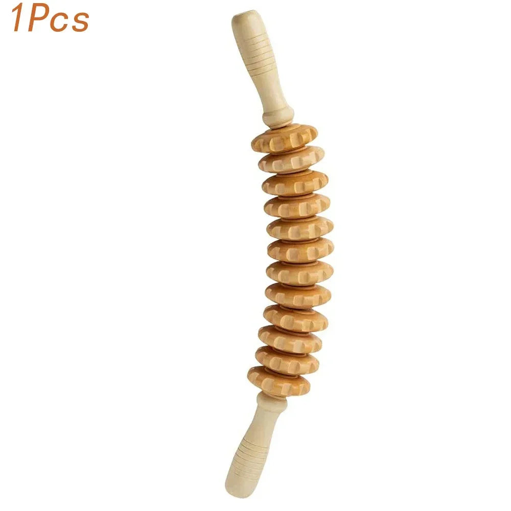 ZONGKUNG 1PCS Wooden Therapy Massage Sets Pain Relief Anti Cellulite Body Slimmling Gua Sha Back Massager Maderoterapia Corporal