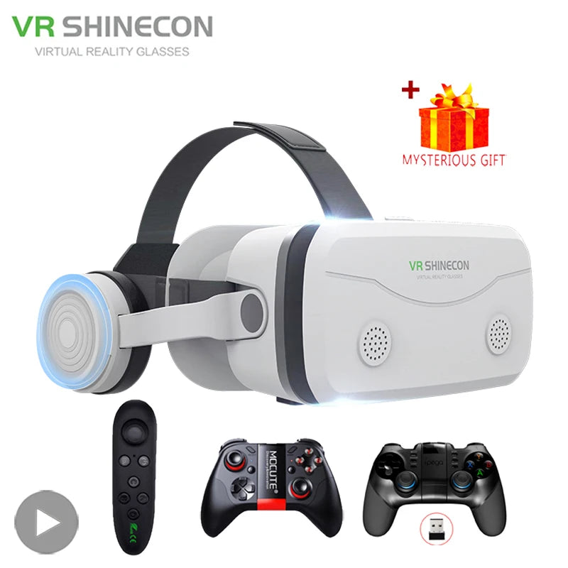 3D Viar Phone Virtual Reality VR Glasses Helmet Headset Smart Devices Lenses Goggles For Smartphones Cell Headphone Mobile Games