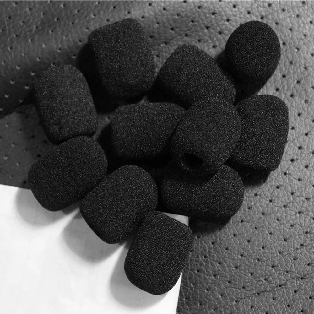 24Pack Mini Foam Windscreen Lapel Headset Microphone Sponge Mini Foam Cover Shield Protection for Lavalier and Lapel Mic