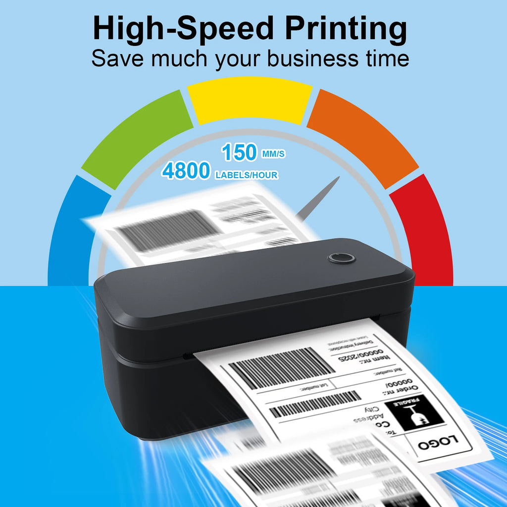 Marklife X4 Bluetooth Thermal Label Printer Wireless Small Shipping Label Printer 4X6 Compatible with iPhone Android Mac Window