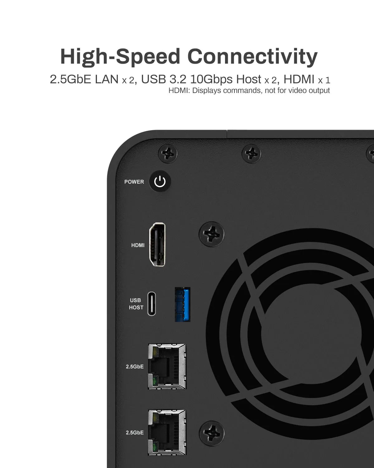 TERRAMASTER F2-424 NAS Storage 2Bay - Quad-Core, 8GB, 2.5GbE Port , Network Attached Storage with High Performance (Diskless)