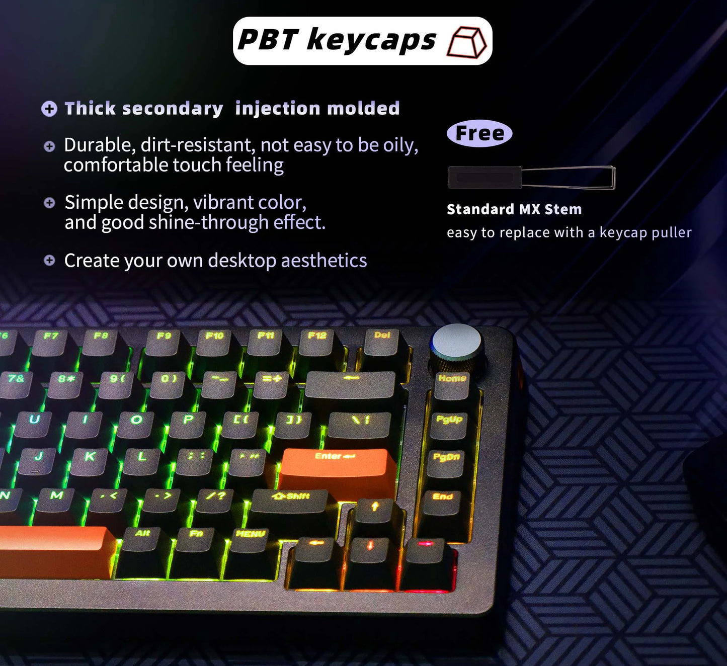 DrunkDeer A75 Pro HE Magnetic Switch Gaming Keyboard Rapid Trigger Wired RGB Mechanical Keyboard Hot-Swap Gasket Mount