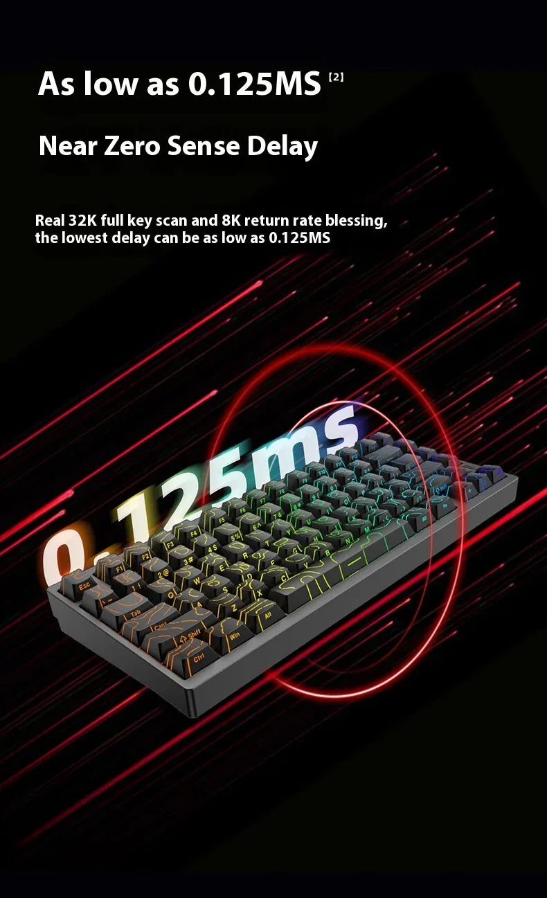 IROK MG75 PRO/MAX Mechanical Keyboard Magnetic Switch Rgb Hot Swap Aluminum Rt0.005 Quick Dismantling Structure Custom PC Gifts