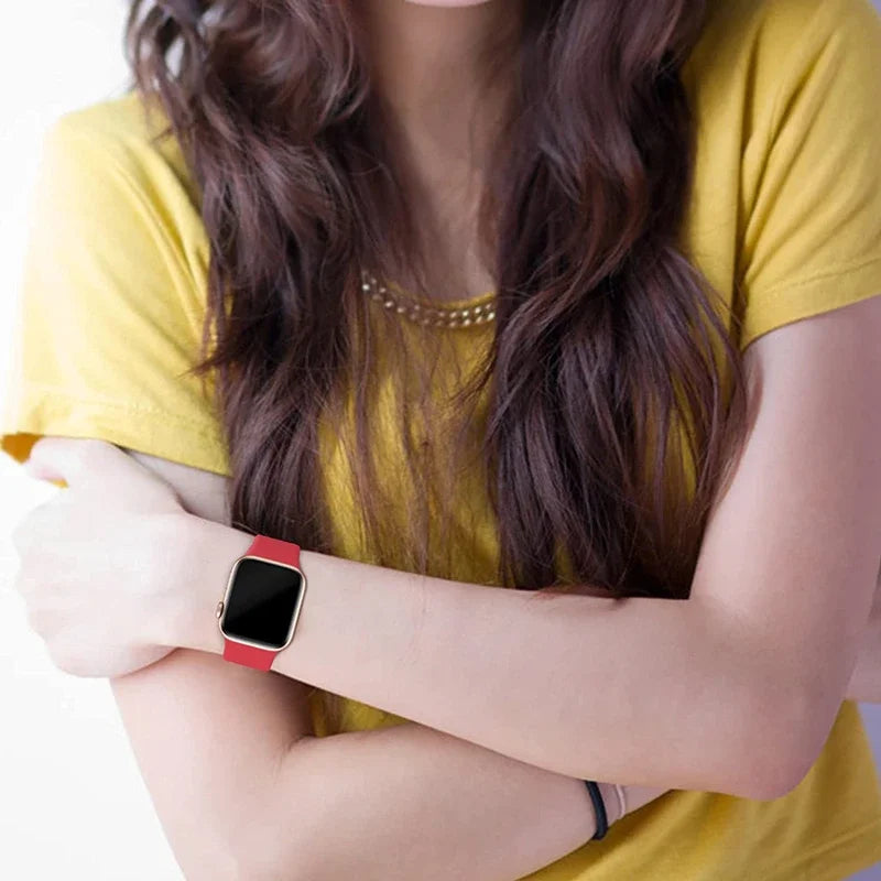 Silicone Band For Apple Watch strap 46mm 44mm 45mm 40mm 41mm 42-38mm 49mm sport bracelet iwatch series 11 10 9 8 7 6 5 SE Ultra3