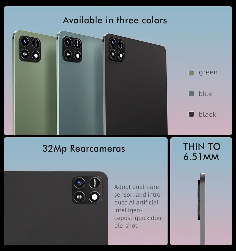 2025 New Original Global Edition Tablet PC Pad 7 Pro Ultra Snapdragon 8gen3, Android 14 HD 4K, 22GB + 2TB, Dual SIM 5G and WIFI