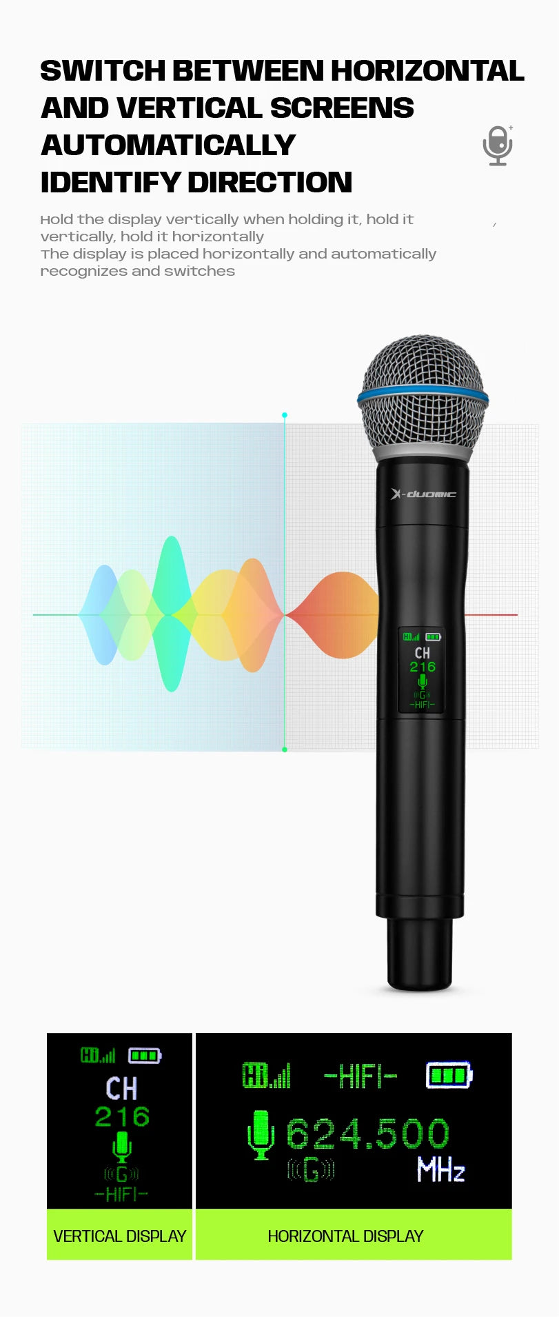 X-DUOMIC M300PRO true diversity one to four wireless microphone professional stage performance balanced reverb anti-howling