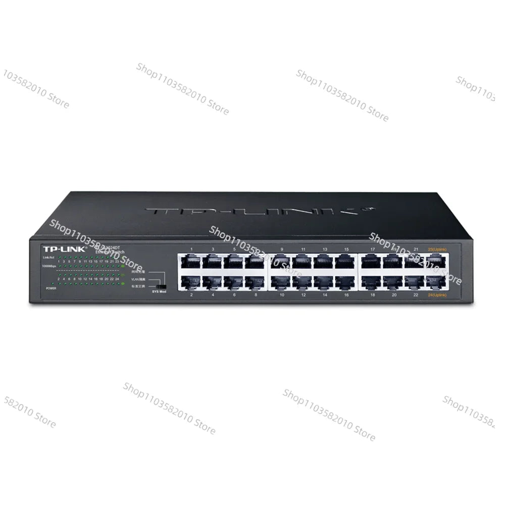 TP-LINK TL-SG1024DT T Series 24-port full Gigabit Non-network Management Switch With Ear Hooks