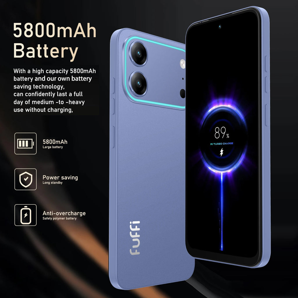 Global Vision 17 Pro Smartphone Android 12 12GB RAM 512GB ROM 6.67 Inch Phone 5800mAh 720x1612HD 24+48MP 5G Network Mobile Phone