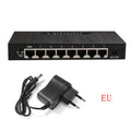 10/100/1000Mbps Gigabit Network Switch 8 Ports Ethernet Smart Switcher High Performance RJ45 Internet Splitter for WiFi Router
