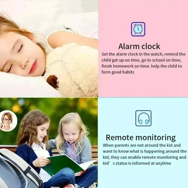 Xiaomi Kids Smart Watch 4G SOS GPS Location Sim Card Call Smart Watch Camera Waterproof Watch Gift For Ios Android Children Gift