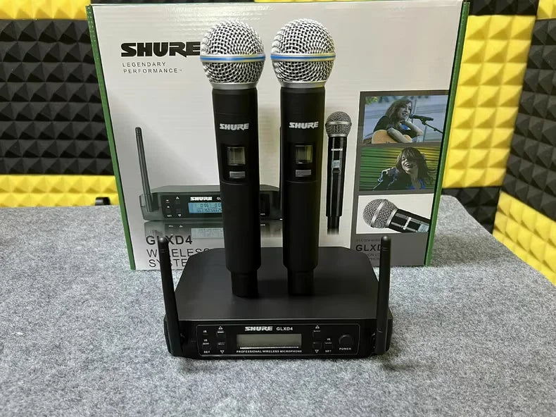 Shure GLXD4 Beta 58a UHF Wireless Microphone System Professional Handheld Dynamic Speaker for Stage Sing Voice Party