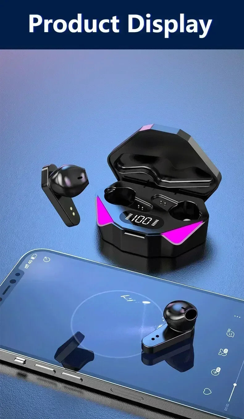 NEW X15 TWS Earphones Bluetooth Wireless Gamer Headphones 65ms Low Latency Earbuds  Headset Gamer