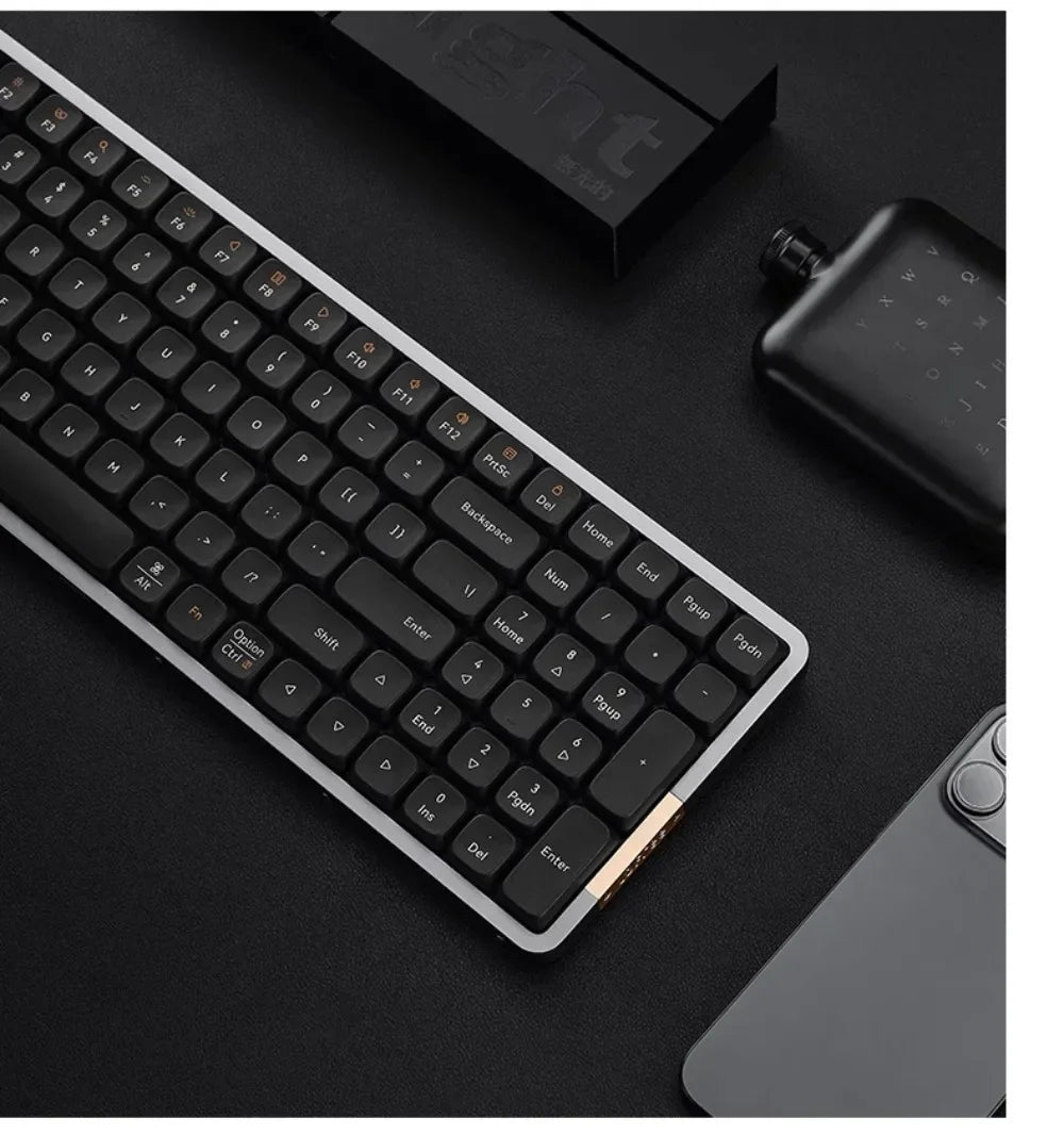 Lofree Flow Series Low-Profile Wireless Mechanical Keyboard Aluminum Gasket 2-Mode Bluetooth Wired Type-c Office Portable Typing