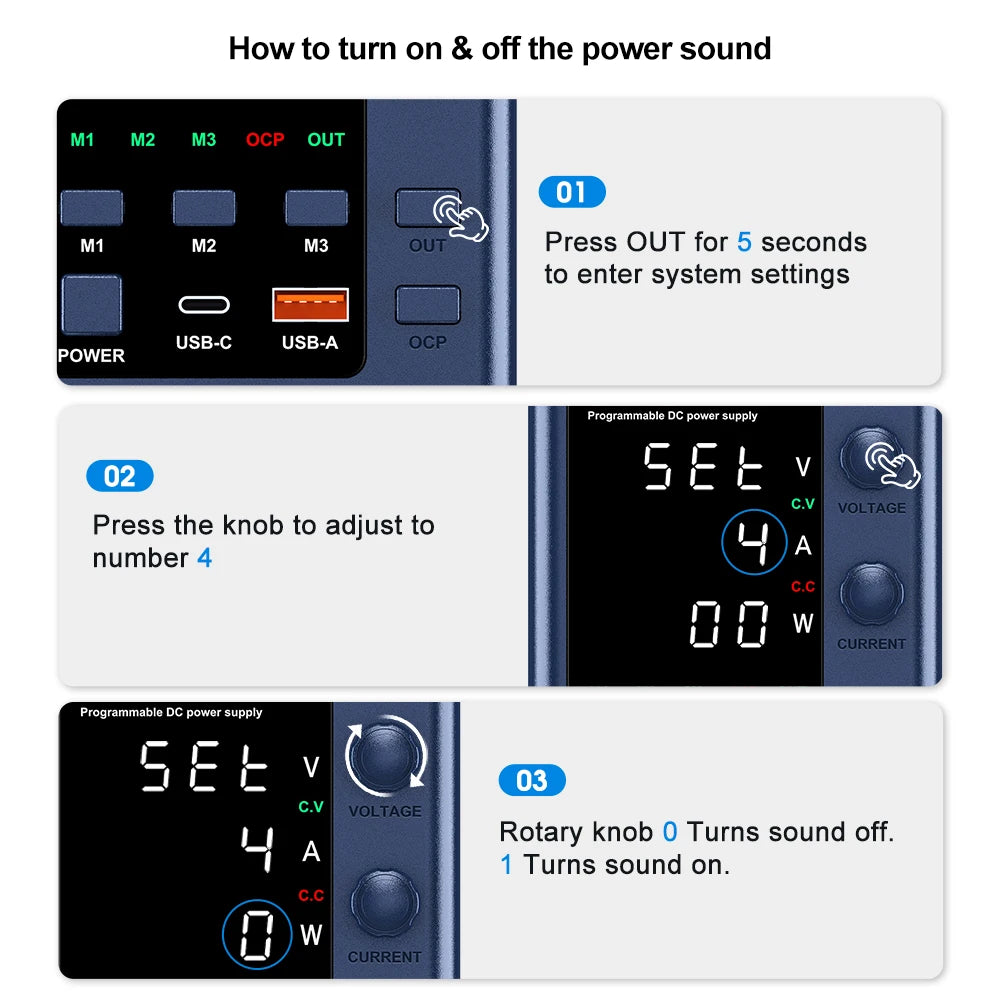 Wanptek Laboratory Power Supply Adjustable 30V 60V 120V For Phone Repair Regulated Lab Bench DC Power Supplies