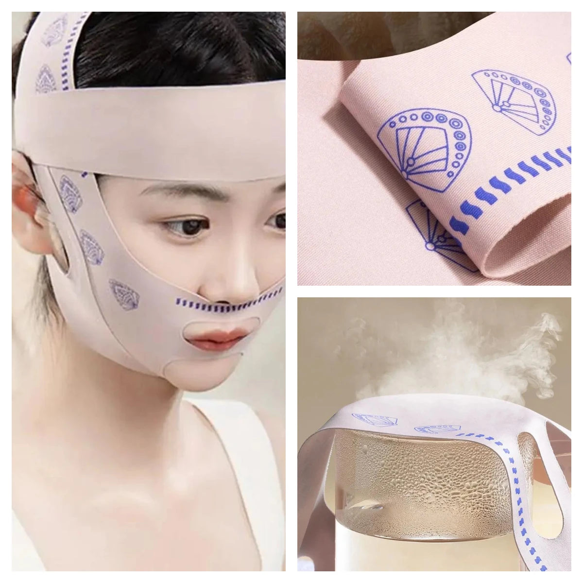 Adjustable Face Sculpting Sleep Mask Elastic Slimming Strap Lifting Tightening Mask Breathable Skin Care V Line Shaping Mask