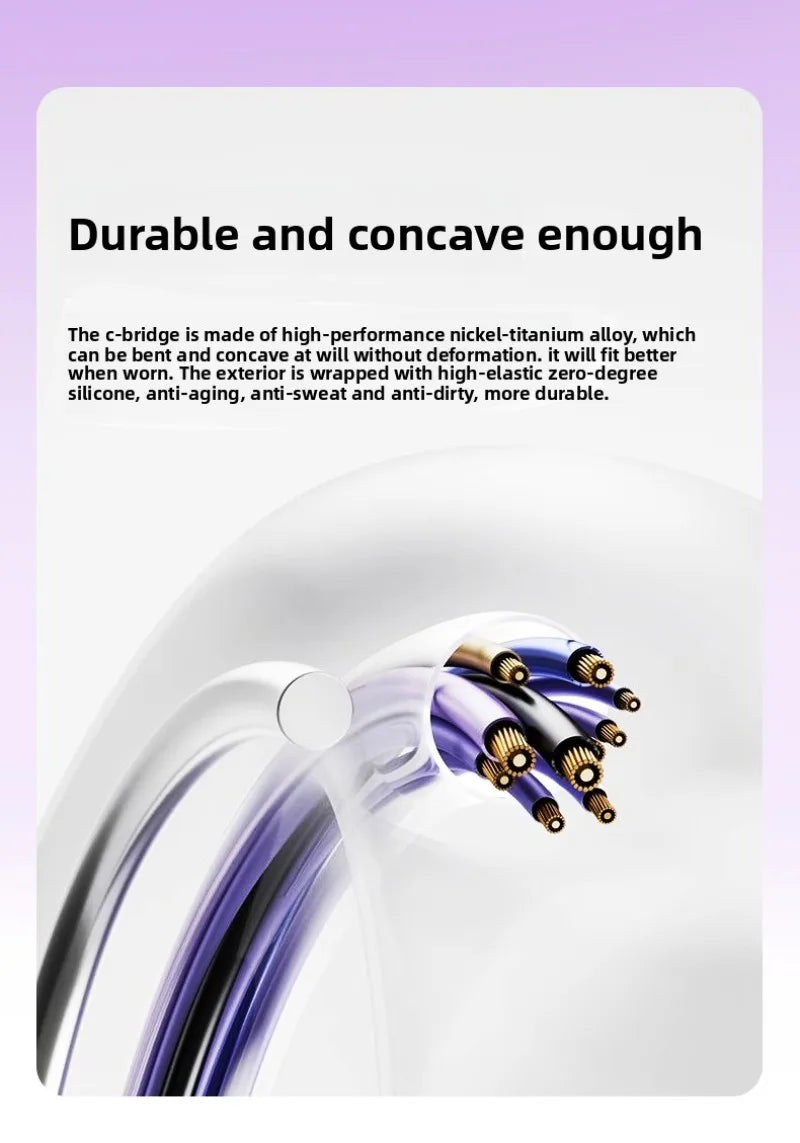 Open Ear Wireless Earphones 144 language Real Time Translator Ear Clip Earbuds Bluetooth Clip On OWS Sports Headphones HD Call