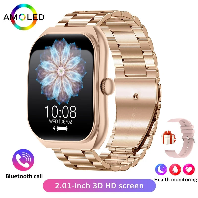 2025 New For Xiaomi Smart Watch Women Heart Rate Health Monitoring Voice Assistant BT Calling IP68 Waterproof Sports Smartwatch