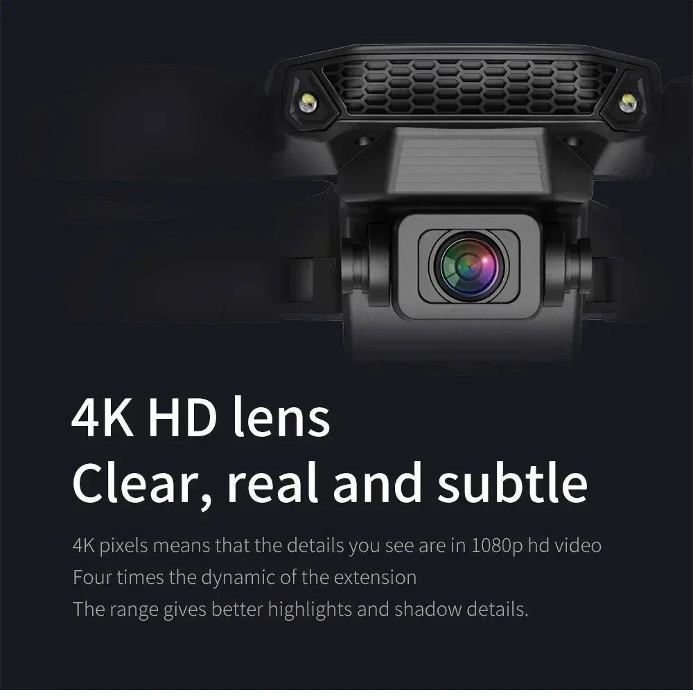 E88 Pro RC Drone WiFi FPV Height Hold Foldable Obstacle Avoidance 4K Wide-Angle HD Camera Quadrotor Helicopter Children's Toys