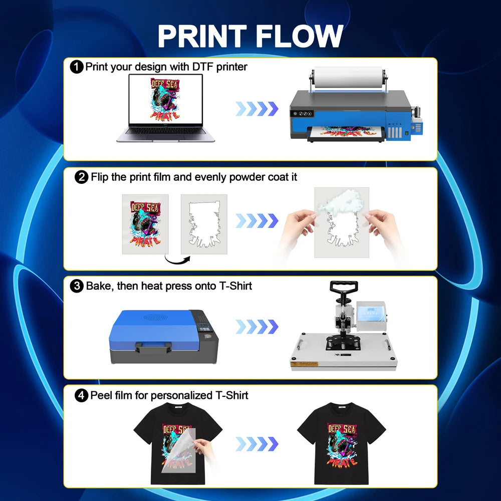 Colorsun A4/A3 DTF Printer For Epson XP600 Impresora DTF T-Shirt printing machine Driect to Film DTF Printer For T-Shirt Hoodie
