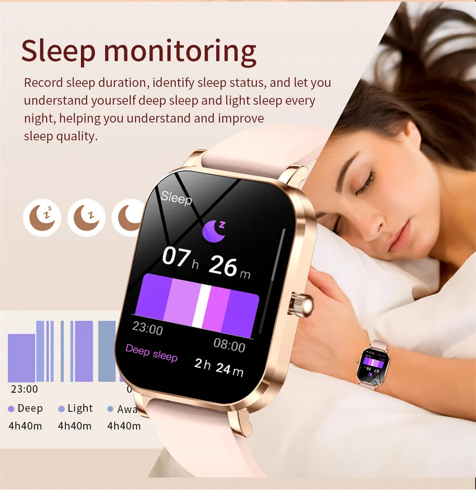 Xiaomi Fashion Women Smartwatch AMOLED HD Screen Heart Rate Blood Oxygen Monitoring BT Call Sports Smartwatch Woman