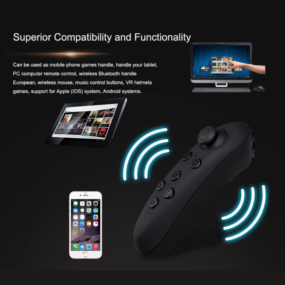 Smart Phone VR Glasses Virtual Reality Headset Bluetooth 3D Devices Headphones Helmet Goggles Lenses Smartphone Mobile Cell Viar