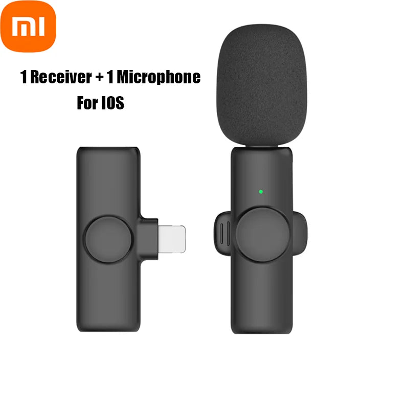 Xiaomi Wireless Lavalier Professional  Microphone for iPhone iPad Laptop Android  Gaming Video Recording Interview Business Mic