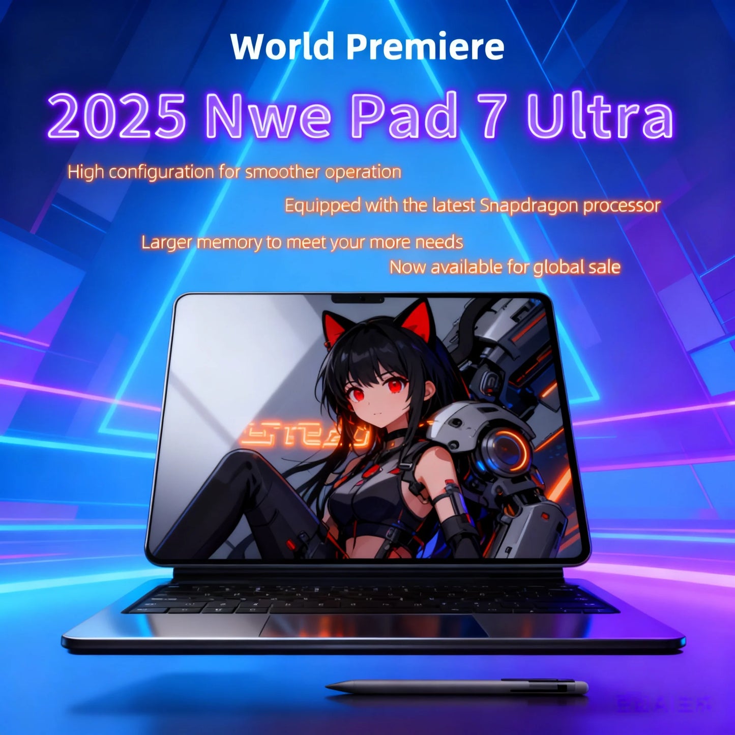 Original Pad 7s pro 2025 Android 14 Tab Tablets Snapdragon 8 Gen 3 22GB+2TB 5G Dual SIM 11 Inch Tablet PC 20000mAh With keyboard