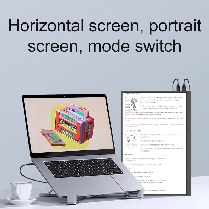 LANLIPU 16inch Portable Monitor 120HZ 1200P 16:10 100%sRGB HDR 400Cd/m² Game Display For Laptop Macbook Phone Switch Xbox PS4/5