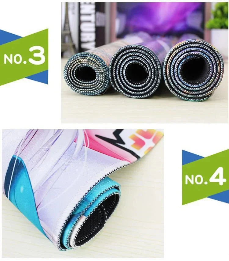 Japan Anime My Hero Academia Mousepad Bakugou Katsuki Large Lock Edge Keyboard Pad For Gamer Computer Desk Mats Anti-slip Rubber