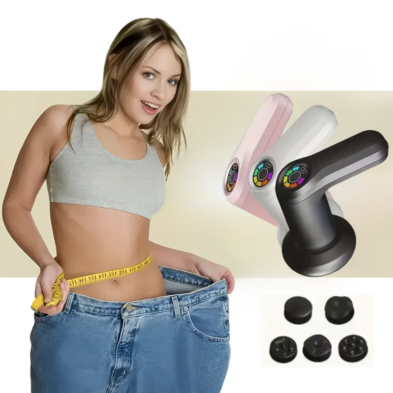 2025 Upgraded Full Body Anti-Cellulite Massager 5 Heads Portable - Fat Burning Fascia Gun for Neck/Waist/Shoulder