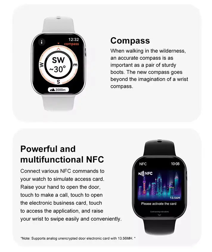 New 2025 Original For Apple Watch 10 Smart Watch Men Body Temperature Bluetooth Call NFC GPS Sports Women SmartWatch for Apple