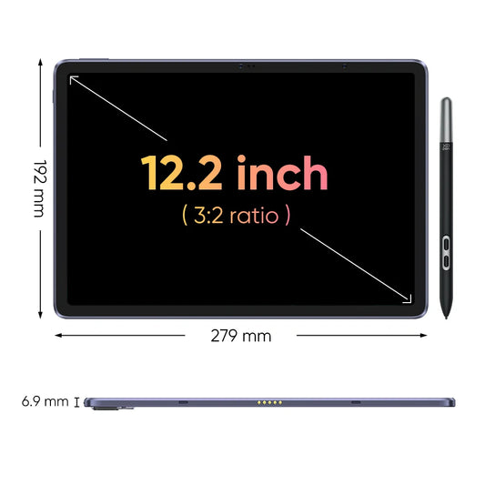 XPPen Magic Drawing Pad 12 inch Tablet Android Pad 2K Resolution 16K Levels 8GB 256GB Graphics Drawing Tablet Monitor Android 14