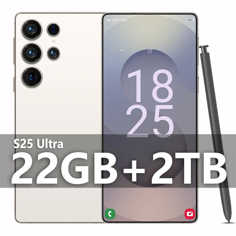 2025 Original S25 ultra Pad Tablet PC 7.3 inch HD 4K Android 13 22GB+2TB 8000mAh Battery 4G 5G Dual Sim Card GPS Google Tab