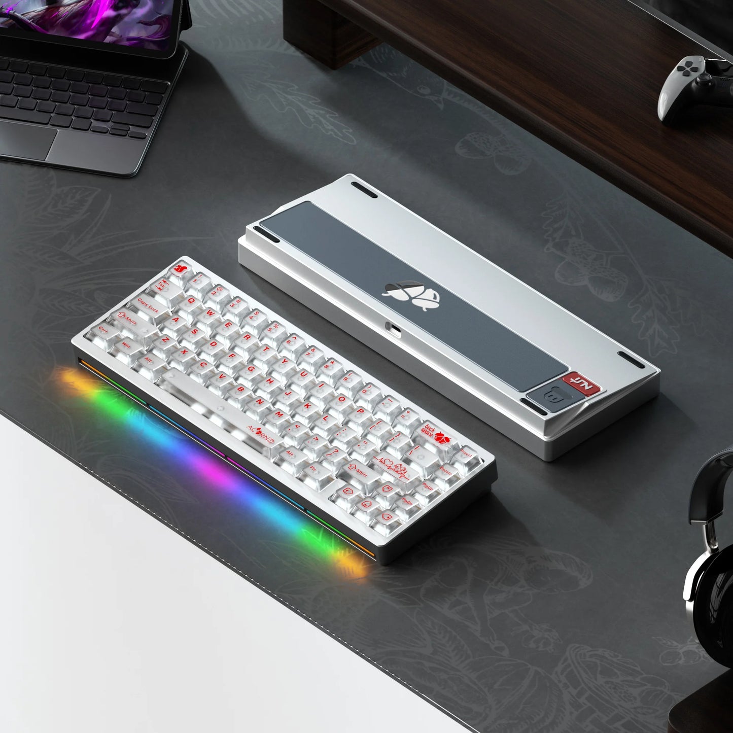 Lucky65 V2 NUT65 Sugar65 Weikav Lucky 65keys Mechanical Keyboard Aluminum 3-Mode Rgb Hot Swappable Custom Wired Gaming Keyboard