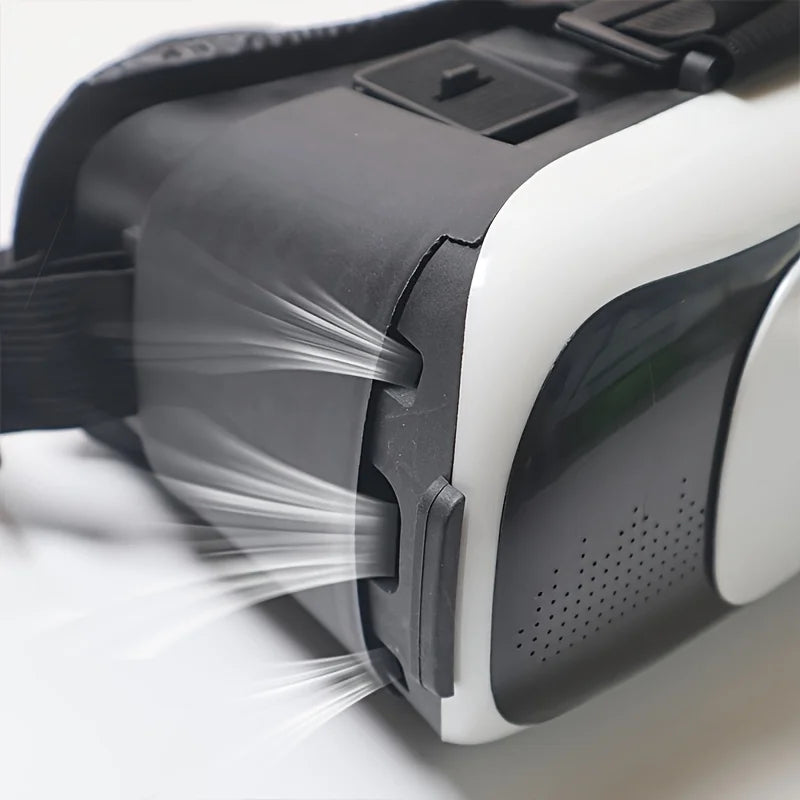 VR BOX 3D Virtual Reality Headset - Adjustable Strap, Smartphone Compatible, No Battery Needed, Adjustable Headgear