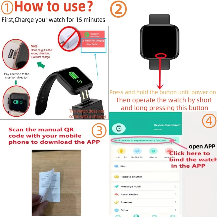 Y68 Smart Watch For Women Men Wristwatch bands BT Connected Phone Player Music Fitness Sport Bracelet Sleep Monitor d20 Watches